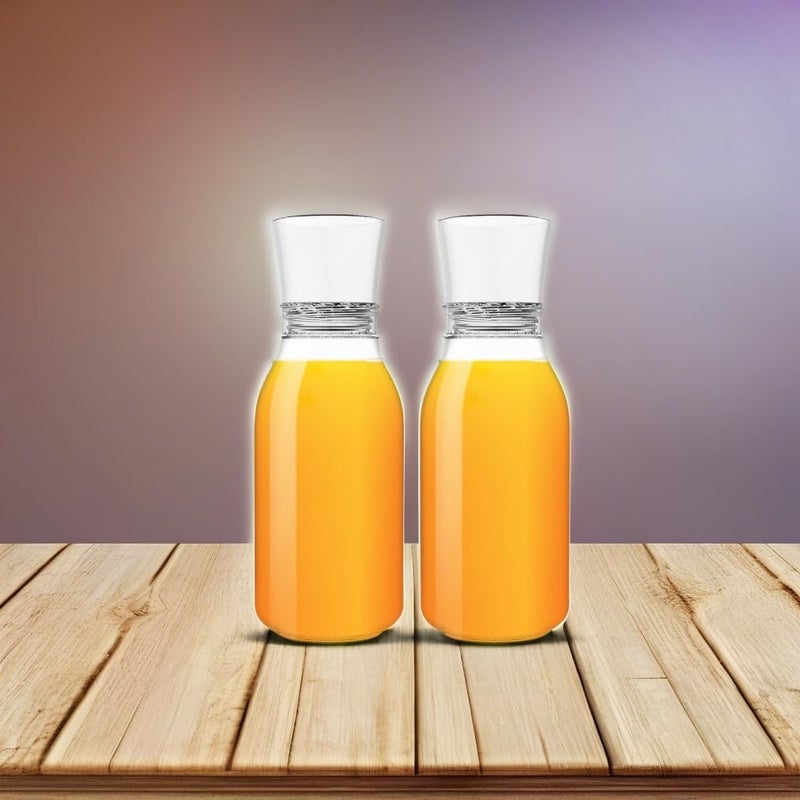 TOSSWARE POP 32oz Carafe Set of 2, Premium Quality, Recyclable, Unbreakable & Crystal Clear Plastic Drink Pitcher - Image 5